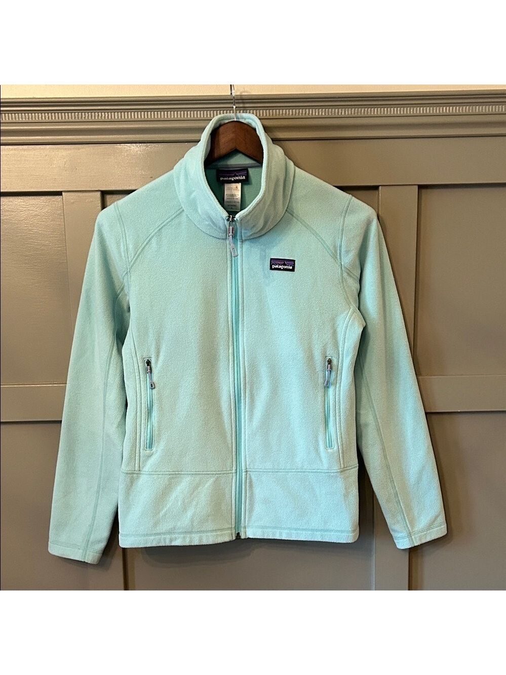 Patagonia Emmilen Jacket Full Zip Fleece Polar Blue Womens Size Small